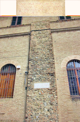 Sezione cinta muraria